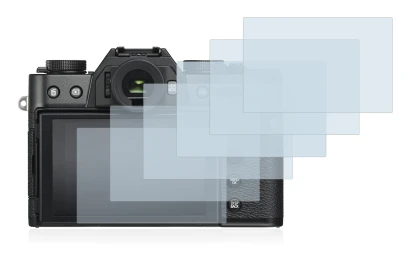 Image of the device Fujifilm X-T30 with a wide variety of screen protectors.