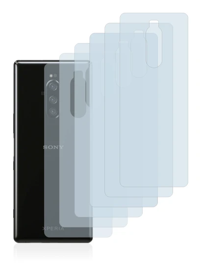 Image of the device Sony Xperia 1 (Back) with a wide variety of screen protectors.