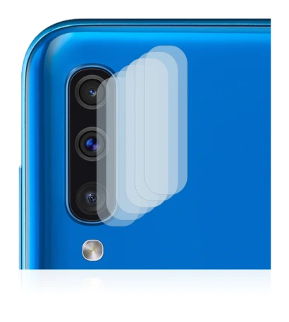 Image of the device Samsung Galaxy A50 (ONLY Camera Lens) with a wide variety of screen protectors.