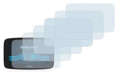 Image of the device TomTom GO Essential (5") with a wide variety of screen protectors.