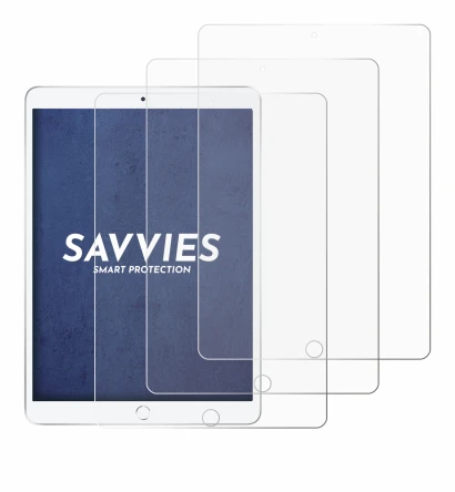Image of the device Apple iPad Air 2019 (3th Gen.) with a wide variety of screen protectors.