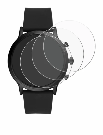 Image of the device Fossil The Carlyle HR (5.Gen) with a wide variety of screen protectors.