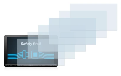 Image of the device Sony XAV-AX8050D with a wide variety of screen protectors.