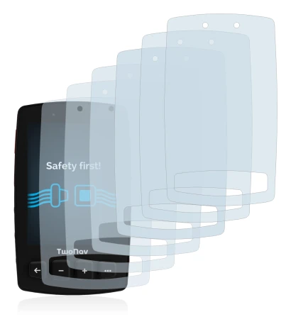Image of the device TwoNav Trail 2 with a wide variety of screen protectors.