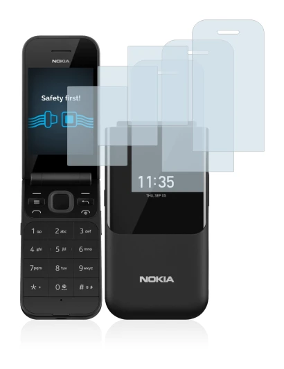 Image of the device Nokia 2720 Flip with a wide variety of screen protectors.