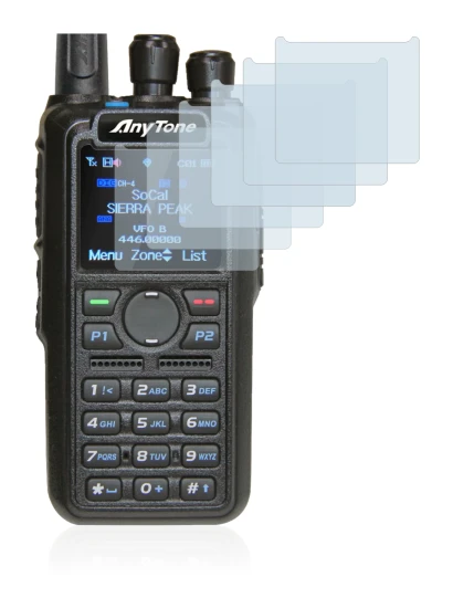 Image of the device AnyTone AT-D878UV with a wide variety of screen protectors.