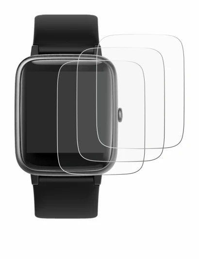 Image of the device Fitpolo ID205L 1.3" with a wide variety of screen protectors.