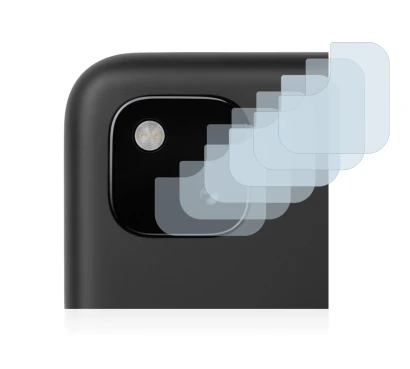 Image of the device Google Pixel 4a (ONLY Camera Lens) with a wide variety of screen protectors.