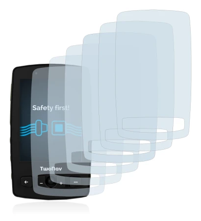 Image of the device TwoNav Aventura 2 with a wide variety of screen protectors.