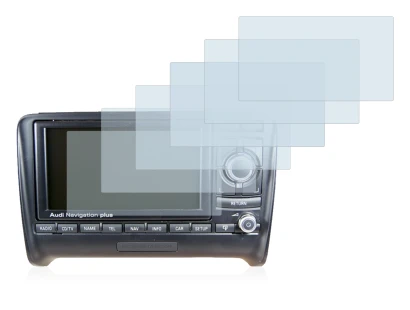Image of the device Audi A4 8E 2004-2009 RNS-E with a wide variety of screen protectors.