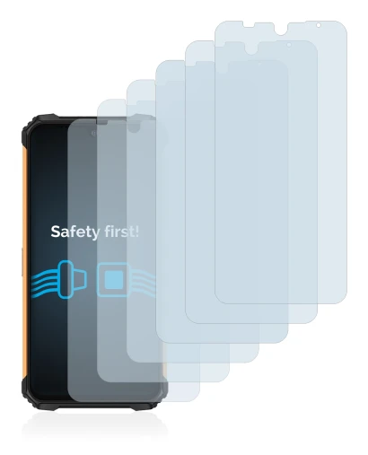Image of the device Ulefone Armor 8 with a wide variety of screen protectors.