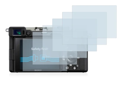 Image of the device Sony Alpha 7C with a wide variety of screen protectors.