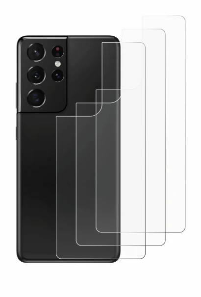 Image of the device Samsung Galaxy S21 Ultra 5G (Back) with a wide variety of screen protectors.