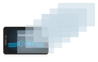 Image of the device Osee G7 with a wide variety of screen protectors.