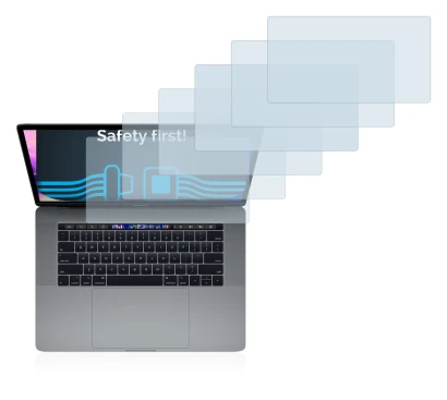Image of the device Apple MacBook Pro 15" 2019 (Touch Trackpad) with a wide variety of screen protectors.