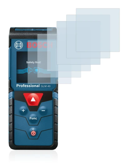 Image of the device Bosch GLM 40 Professional with a wide variety of screen protectors.