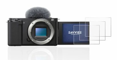 Image of the device Sony Alpha ZV-E10 with a wide variety of screen protectors.