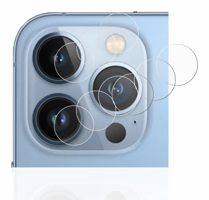 Image of the device Apple iPhone 13 Pro Max (ONLY Camera Lens) with a wide variety of screen protectors.