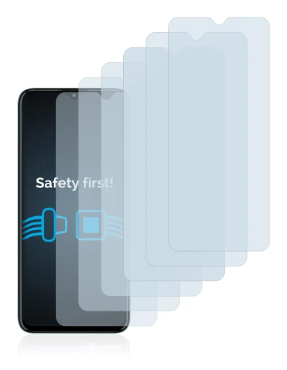 Image of the device Motorola Moto E20 with a wide variety of screen protectors.
