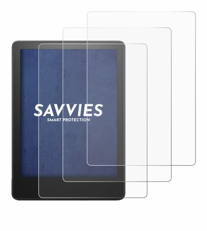 Image of the device Amazon Kindle Paperwhite 2021 (11th Gen.) with a wide variety of screen protectors.