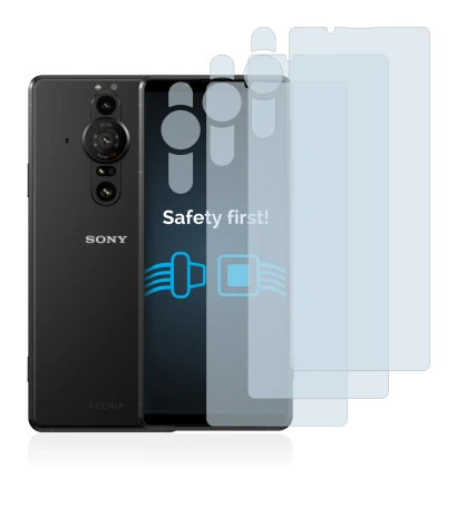 Image of the device Sony Xperia Pro-I (Front+Camera) with a wide variety of screen protectors.