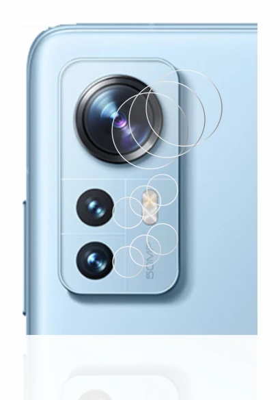Image of the device Xiaomi 12 Pro (ONLY Camera Lens) with a wide variety of screen protectors.