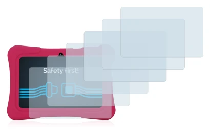 Image of the device Pritom K7 with a wide variety of screen protectors.