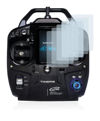 Image of the device Futaba T4GRS with a wide variety of screen protectors.