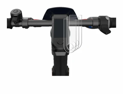 Image of the device NIU KQi3 Pro with a wide variety of screen protectors.