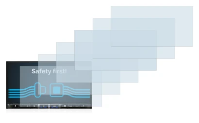 Image of the device Alpine iLX-705D with a wide variety of screen protectors.