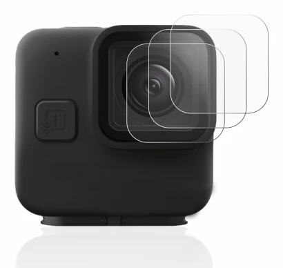Image of the device GoPro Hero 11 mini Lens (housing) with a wide variety of screen protectors.