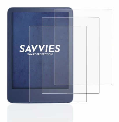 Image of the device Amazon Kindle Reader 2022 with a wide variety of screen protectors.