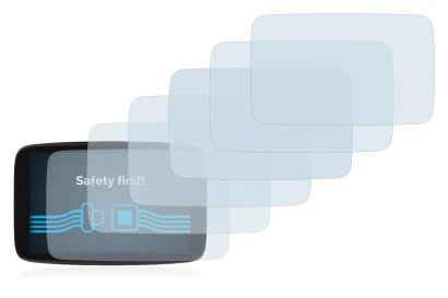 Image of the device TomTom GO Camper Max with a wide variety of screen protectors.