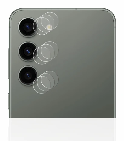 Image of the device Samsung Galaxy S23 (ONLY Camera Lens) with a wide variety of screen protectors.