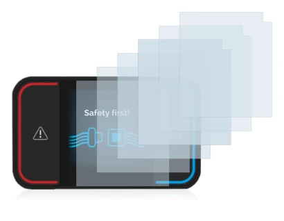 Image of the device Saphe Drive Pro with a wide variety of screen protectors.