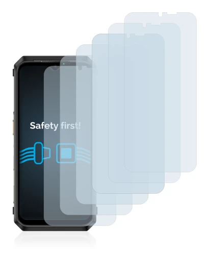 Image of the device Ulefone Power Armor 18T with a wide variety of screen protectors.