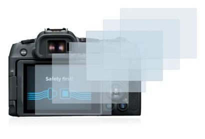 Image of the device Canon EOS R8 with a wide variety of screen protectors.