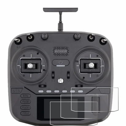 Image of the device Radiomaster Boxer with a wide variety of screen protectors.