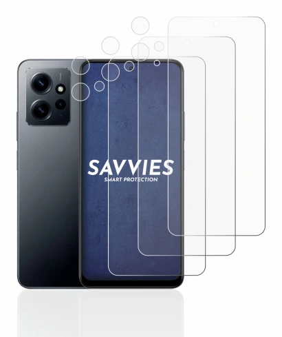 Image of the device Xiaomi Redmi Note 12 4G (Front+Camera) with a wide variety of screen protectors.