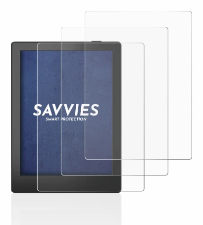 Image of the device Boox Poke 5 with a wide variety of screen protectors.