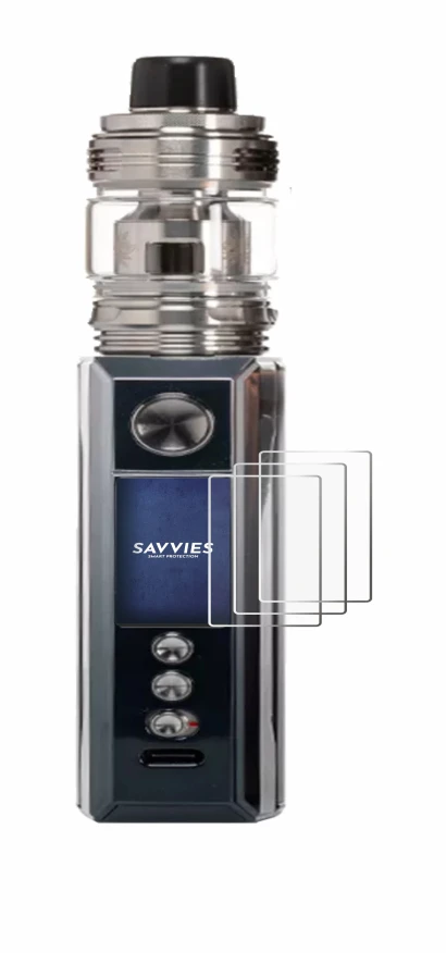 Image of the device Voopoo Drag M100S with a wide variety of screen protectors.