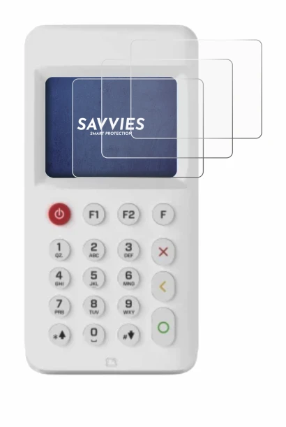 Image of the device myPOS Go 2 with a wide variety of screen protectors.