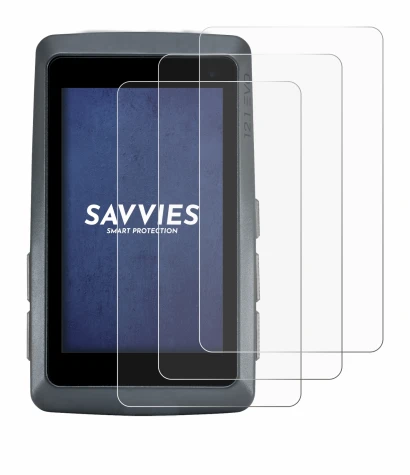 Image of the device Sigma ROX 12.1 EVO with a wide variety of screen protectors.