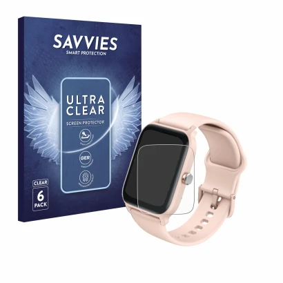 Front side of a product packaging with the brand logo Savvies. Next to it is the device Gydom IDW13 1.8" shown with the corres