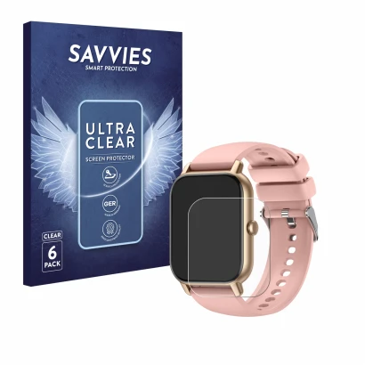 Front side of a product packaging with the brand logo Savvies. Next to it is the device Nerunsa P66 1.85