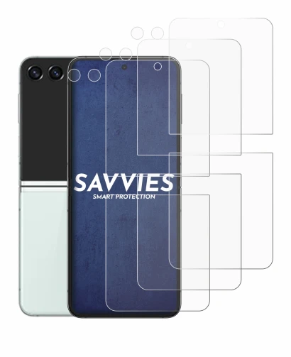 Image of the device Samsung Galaxy Z Flip 5 (Front+Camera) with a wide variety of screen protectors.