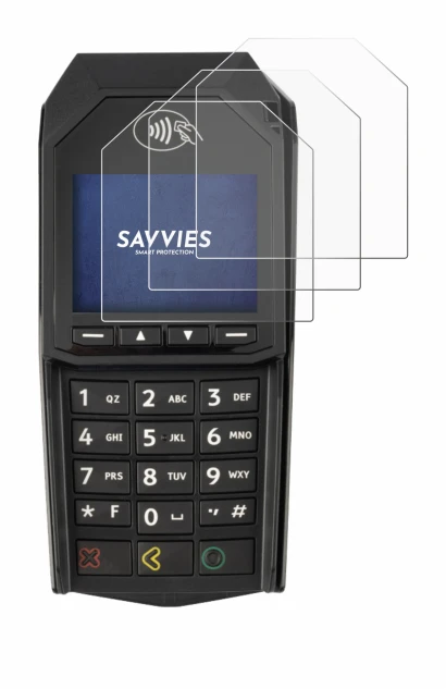 Image of the device ingenico Lane/3000 (non-touch) with a wide variety of screen protectors.