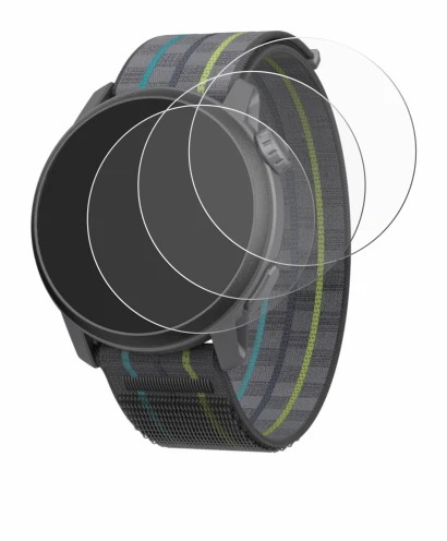 Image of the device Coros Pace 3 with a wide variety of screen protectors.