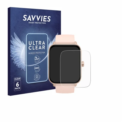 Front side of a product packaging with the brand logo Savvies. Next to it is the device Kalinco IDW19 1.8" shown with the corr