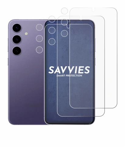 Image of the device Samsung Galaxy S24 Plus (Front+Camera) with a wide variety of screen protectors.